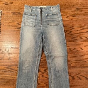 Aritzia Denim Forum Just Peachy Straight Jeans